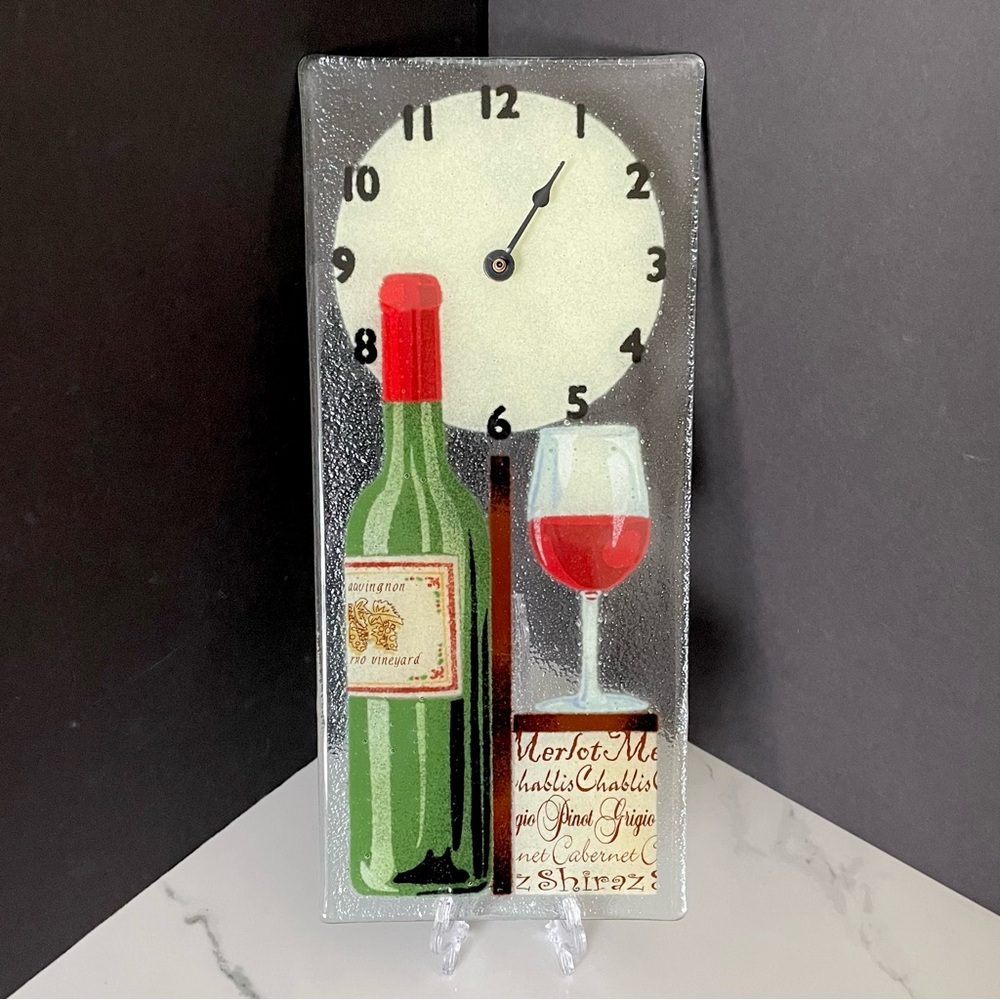 Wine Clock by Peggy Karr
